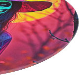 Halloween Witch met Skull Face Design Snijplank (Hoek)