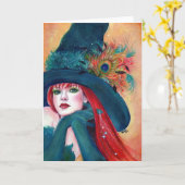 Halloween Witch met vervalkaart van Renee Lavoie Kaart (Gele Bloem)