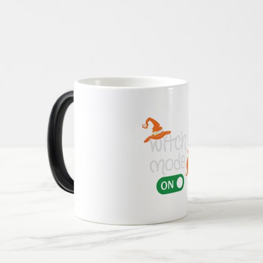 Halloween Witch Mode ingeschakeld Magische Mok (Voorkant links)
