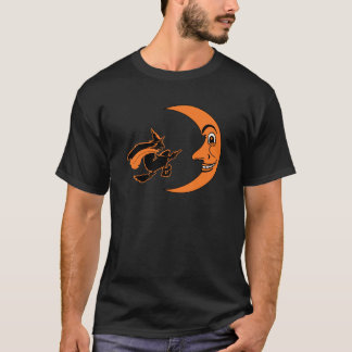Halloween Witch & Moon T-shirt