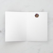 Halloween Witch Mouse & Potion Waterverf Art Kaart (Binnen)