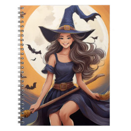 Halloween Witch Notitieboek 6,5 x 8,75 inch