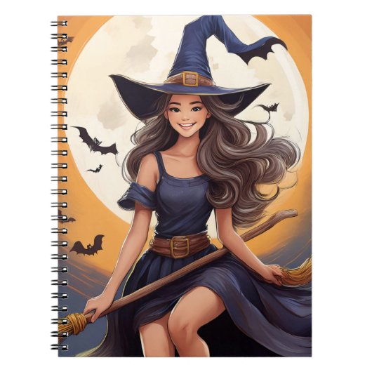 Halloween Witch Notitieboek 6,5 x 8,75 inch (Voorkant)