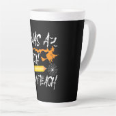 Halloween Witch, nu leer ik Latte Mok (Rechterhoek)