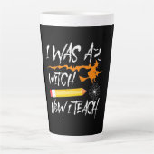 Halloween Witch, nu leer ik Latte Mok (Voorkant)