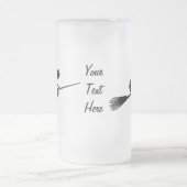 Halloween Witch on Broomstick Drinken Glass Matglas Bierpul (Center)