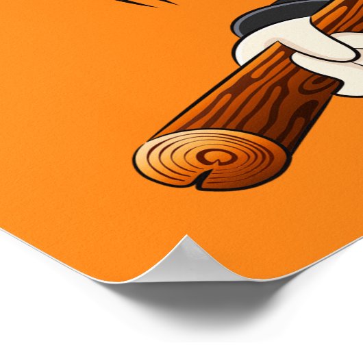 Halloween Witch op bezems Poster (Hoek)