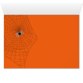 Halloween Witch op Broomstick Fun Wenskaart (Binenzijde Horizontaal (Onderkant))