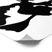 Halloween Witch op Broomstick Poster (Hoek)