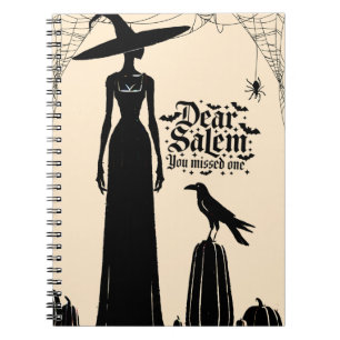 Halloween Witch Oranje Spiral Notitieboek