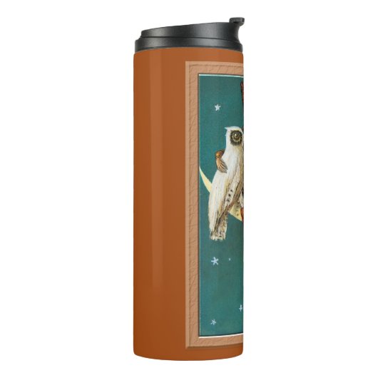 Halloween Witch & Owl Thermosbeker (Gedraaid links)