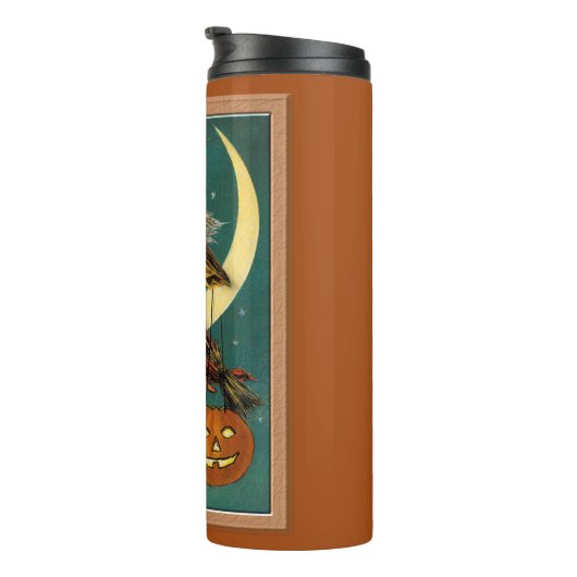 Halloween Witch & Owl Thermosbeker (Geroteerd rechts)