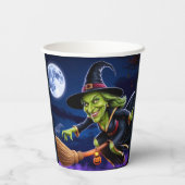 Halloween/Witch Paper Cup Papieren Bekers (Achterkant)