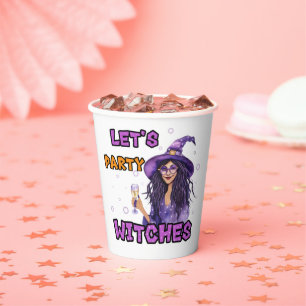 Halloween witch papieren bekers