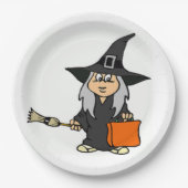 HALLOWEEN WITCH PAPIEREN BORDJE (Voorkant)