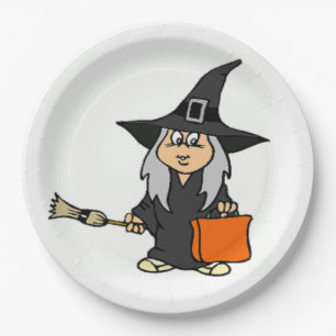 HALLOWEEN WITCH PAPIEREN BORDJE
