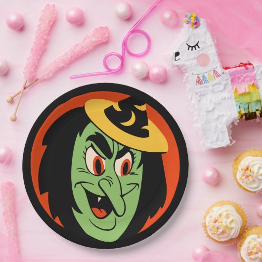  Halloween Witch Papieren Bordje (Feest)