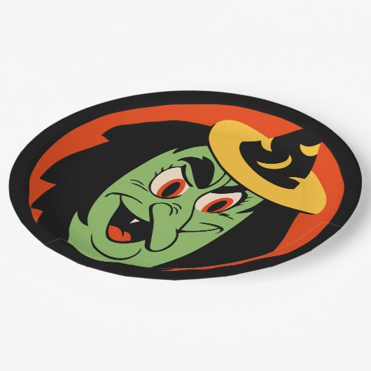  Halloween Witch Papieren Bordje (Gekanteld)