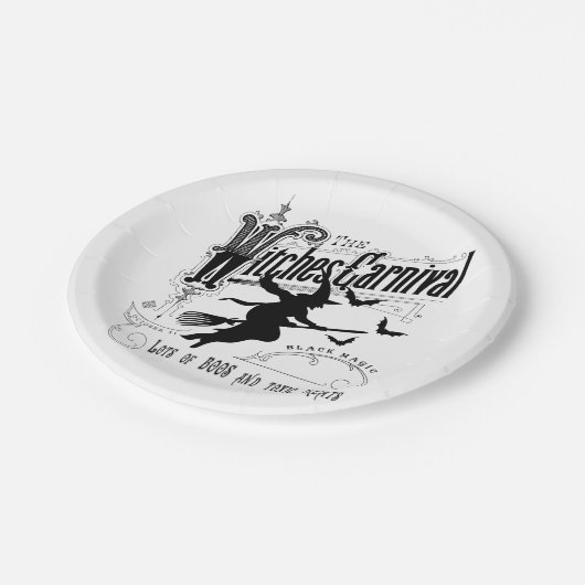  Halloween Witch Papieren Bordje (Gekanteld)