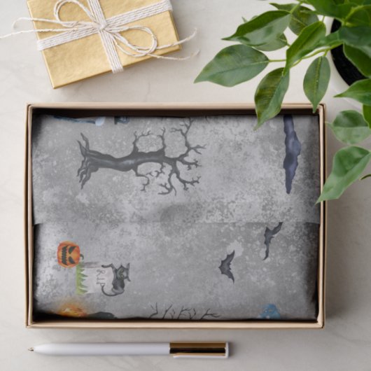 Halloween Witch Party Haunted House Waterverf Tissuepapier (Geschenk)