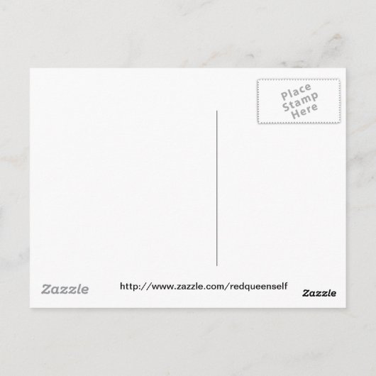 Halloween Witch passeert de Moonlight Briefkaart (Achterkant)