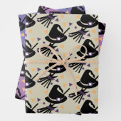 Halloween Witch Pet Broom — Papierbladen overvulle Inpakpapier Vel (In situ)