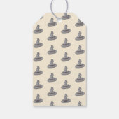 Halloween Witch Pet Doodle Hand getekend Cadeaulabel (Achterkant)