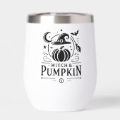 Halloween Witch Pet en Pompoen Ontwerp Magic Art (Achterkant)