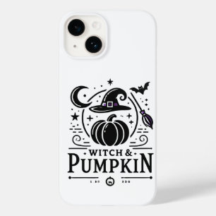 Halloween Witch Pet en Pompoen Ontwerp Magic Art Case-Mate iPhone 14 Hoesje