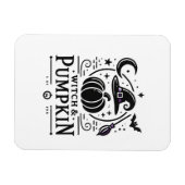 Halloween Witch Pet en Pompoen Ontwerp Magic Art Magneet (Horizontaal)