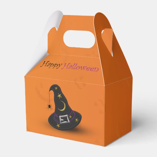 Halloween Witch Pet met spin Bedankdoosjes (Voorkant Zijde)
