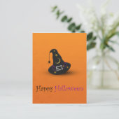Halloween Witch Pet met spin Briefkaart (Staand voorkant)