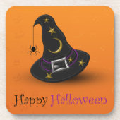 Halloween Witch Pet met spin Drankjes Onderzetter (Voorkant)