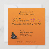 Halloween Witch Pet met spin Kaart (Achterkant)