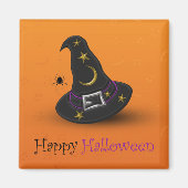 Halloween Witch Pet met spin Magneet (Voorkant)