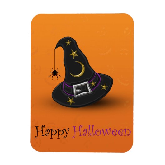 Halloween Witch Pet met spin Magneet (Verticaal)