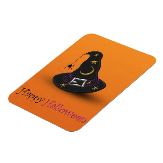 Halloween Witch Pet met spin Magneet (Linkerzijde)