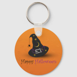 Halloween Witch Pet met spin Sleutelhanger
