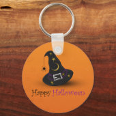 Halloween Witch Pet met spin Sleutelhanger (Voorkant)