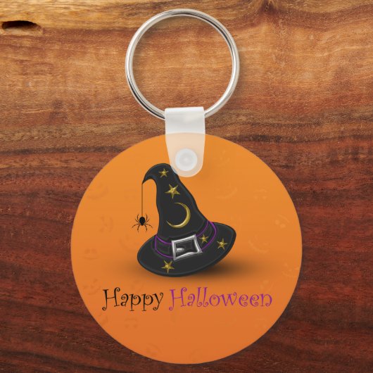 Halloween Witch Pet met spin Sleutelhanger (Voorkant)