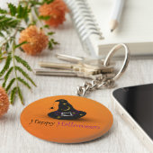 Halloween Witch Pet met spin Sleutelhanger (Zijkant)