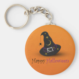 Halloween Witch Pet met spin Sleutelhanger