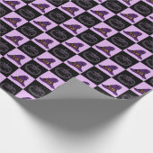 Halloween Witch Pet Pumpkin Face Spooky Pattern Cadeaupapier (Hoek)
