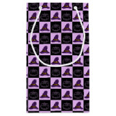 Halloween Witch Pet Pumpkin Face Spooky Pattern Klein Cadeauzakje (Achterkant)