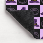 Halloween Witch Pet Pumpkin Face Spooky Pattern Muismat (Hoek)