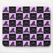 Halloween Witch Pet Pumpkin Face Spooky Pattern Muismat (Voorkant)