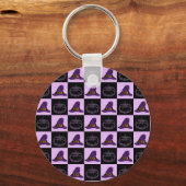Halloween Witch Pet Pumpkin Face Spooky Pattern Sleutelhanger (Voorkant)