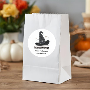 Halloween Witch Pet Spooky Design - Ronde Sticker