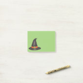 Halloween Witch Pet Trick or treat Green Black Post-it® Notes (Op bureau)