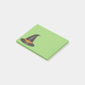 Halloween Witch Pet Trick or treat Green Black Post-it® Notes (Schuin)